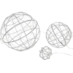 Boule de Noël 100 LED blanc chaud x3