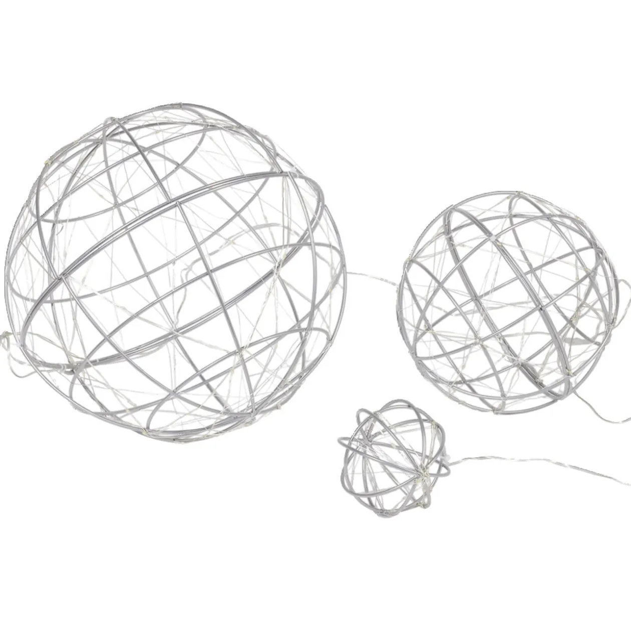 Boule de Noël 100 LED blanc chaud x3