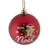 Boule de Noël "Mon 1er Noël" rouge ou blanche Ø8cm - 2 coloris < Gifi Online