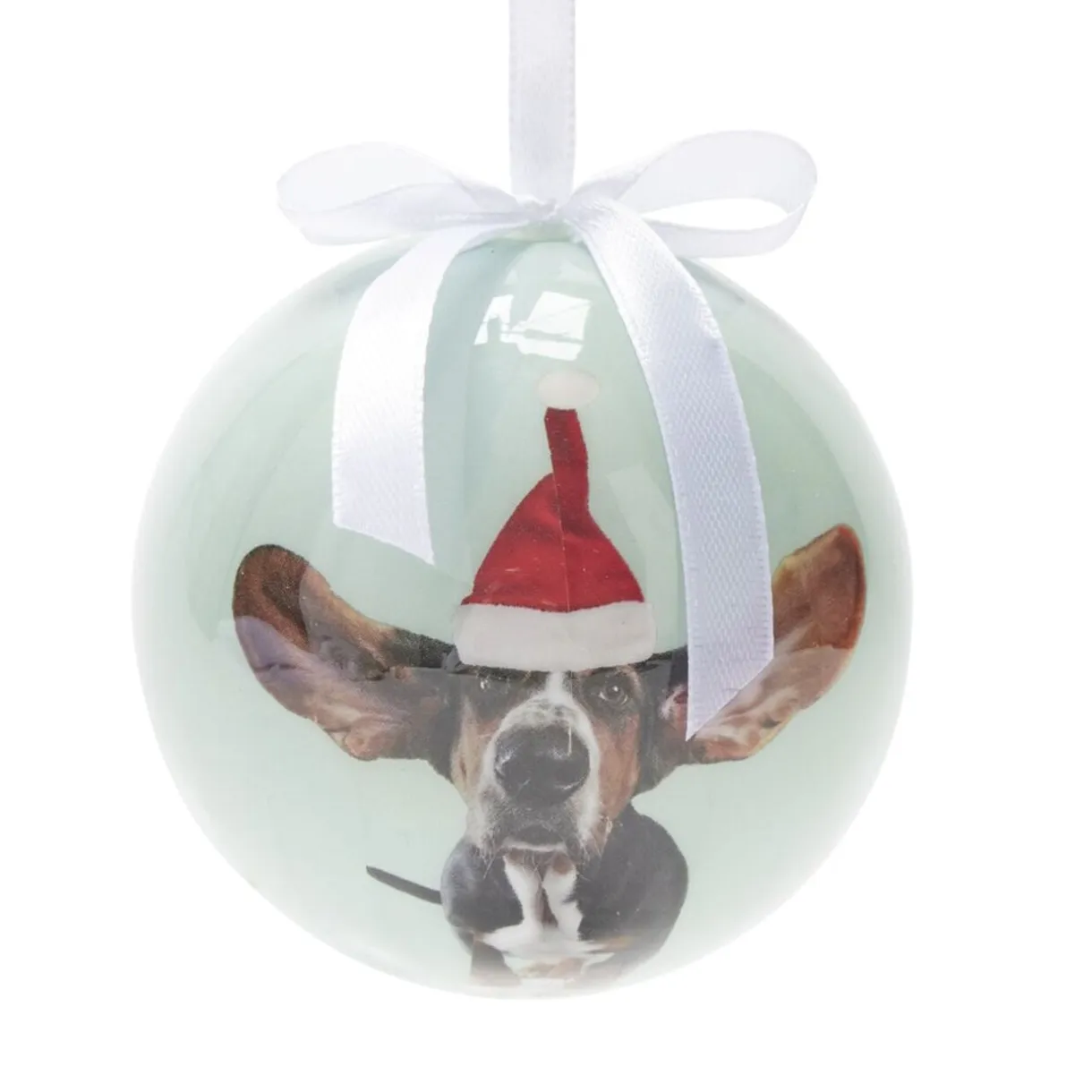 Boule de Noël motif animal mignon avec ruban blanc Ø8cm (4 modèles) < Gifi Outlet