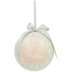 Boule de Noël motif et inscription Merry Christmas Ø12 cm < Gifi Outlet