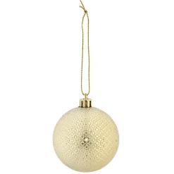 Boule de Noël à motif relief brillant