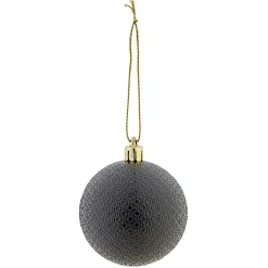 Boule de Noël à motif relief brillant