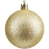 Boule de Noël pailletée dorées Ø6cm x6 < Gifi Online