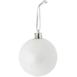 Boule de Noël paillette blanche Ø6cm x3 < Gifi Best