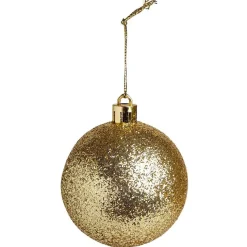 Boule de Noël paillette doré Ø6cm x3 < Gifi Discount