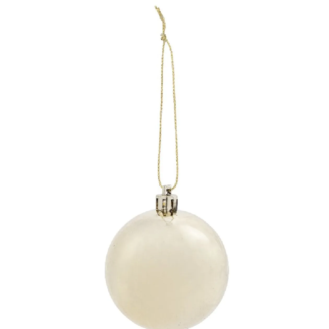 Boule de Noël rose et dorée x10