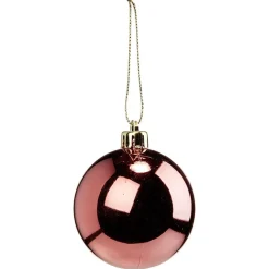 Boule de Noël rose foncé brillant Ø6cm < Gifi Online