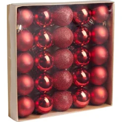 Boule de Noël rouge Ø4cm x25 < Gifi Hot