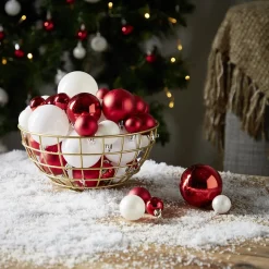 Boule de Noël rouge et blanche x50 < Gifi Sale