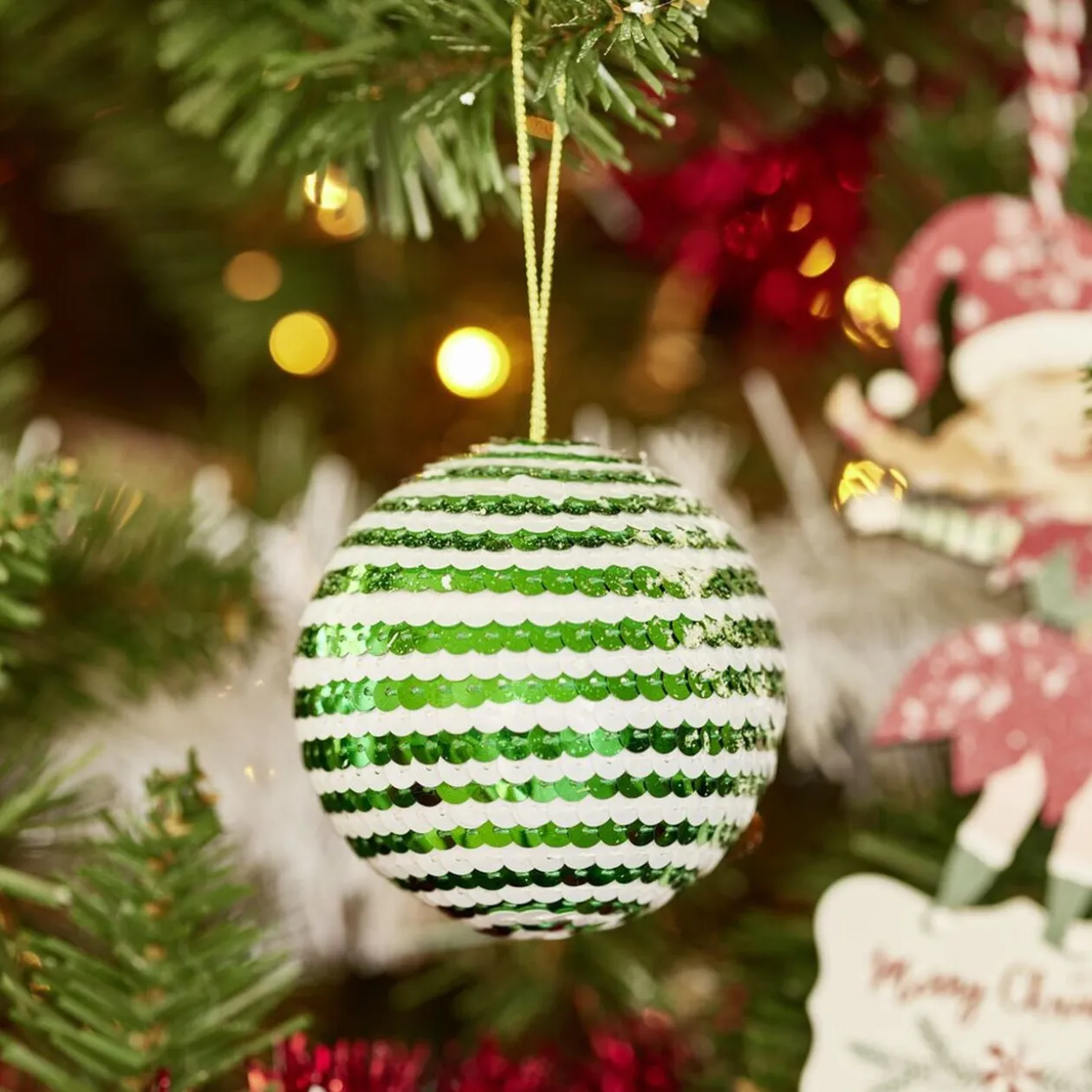 Boule de Noël à sequin (4 modèles)
