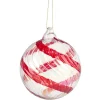 Boule de Noël spirale en verre Ø8cm (2 modèles) < Gifi Best