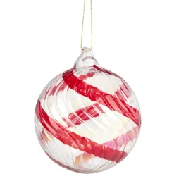 Boule de Noël spirale en verre Ø8cm (2 modèles) < Gifi Best