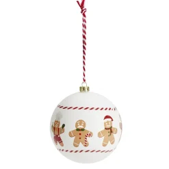 Boule de Noël à suspendre en plastique décoré Ø8cm (3 modèles) < Gifi Sale