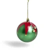 Boule de Noël thème lutin avec grelots Ø8cm H8cm