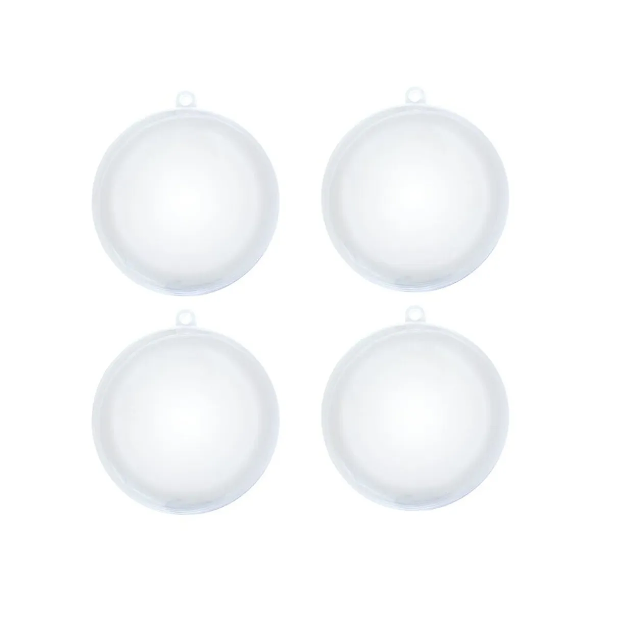 Boule de Noël transparente à garnir x4