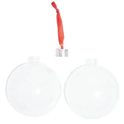 Boule de Noël transparente personnalisable Ø8cm < Gifi Sale