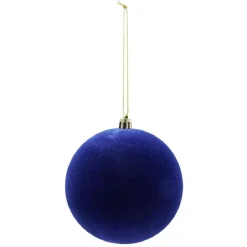 Boule de Noël velours uni Ø10 cm