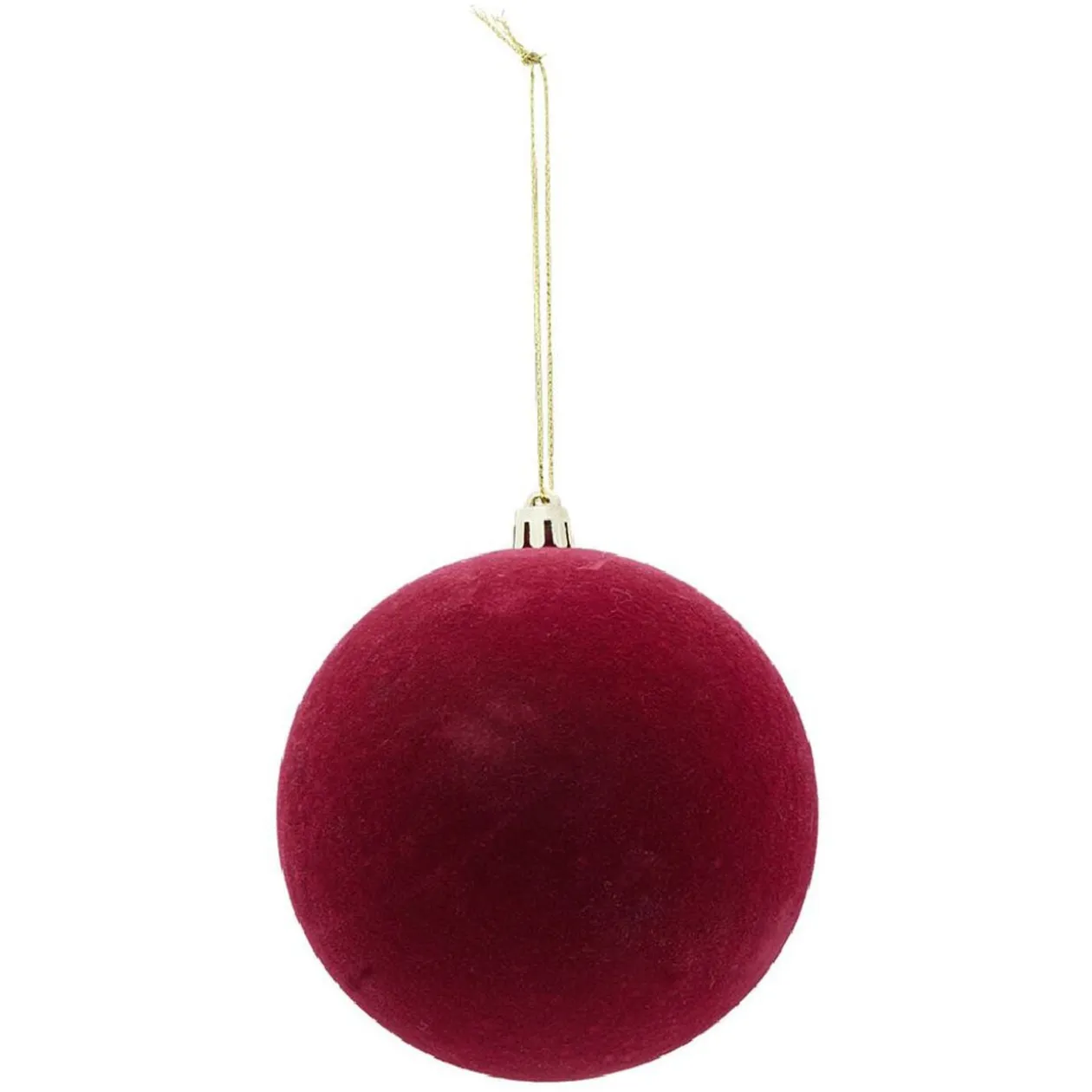 Boule de Noël velours uni Ø10 cm