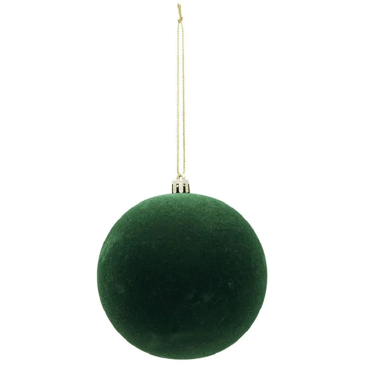 Boule de Noël velours uni Ø10 cm