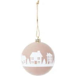 Boule de Noël village Ø8cm