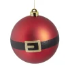 Boule de Noël XL ceinture Père Noël rouge Ø14cm < Gifi Sale