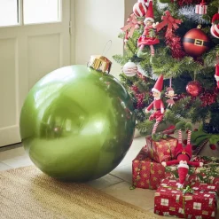 Boule de Noël XL gonflable Ø65cm pompe incluse - 3 coloris < Gifi New