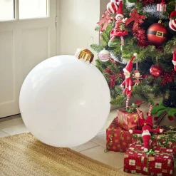 Boule de Noël XL gonflable Ø65cm pompe incluse - 3 coloris < Gifi New