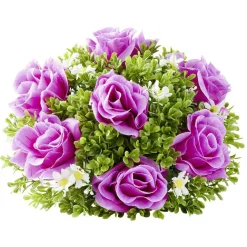 Boule de roses fleurs artificielles violet