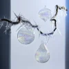 Boule en verre intérieur filament à reflet irisé