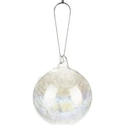 Boule en verre intérieur filament à reflet irisé