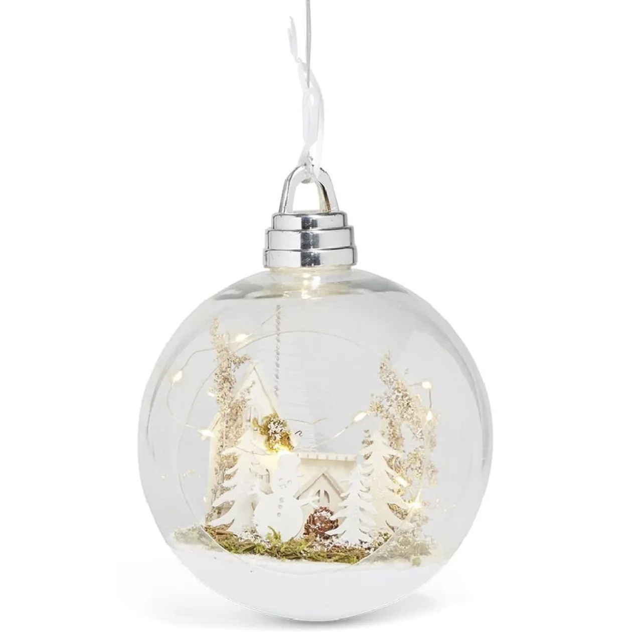 Boule lumineuse à suspendre Ø20,5cm - 2 modèles