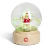 Boule à neige lumineuse animée musicale bonhomme pain d'épices - 2 modèles < Gifi Clearance