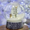 Boule à neige Noël lumineuse animée 15LED Ø21xH24cm < Gifi Sale