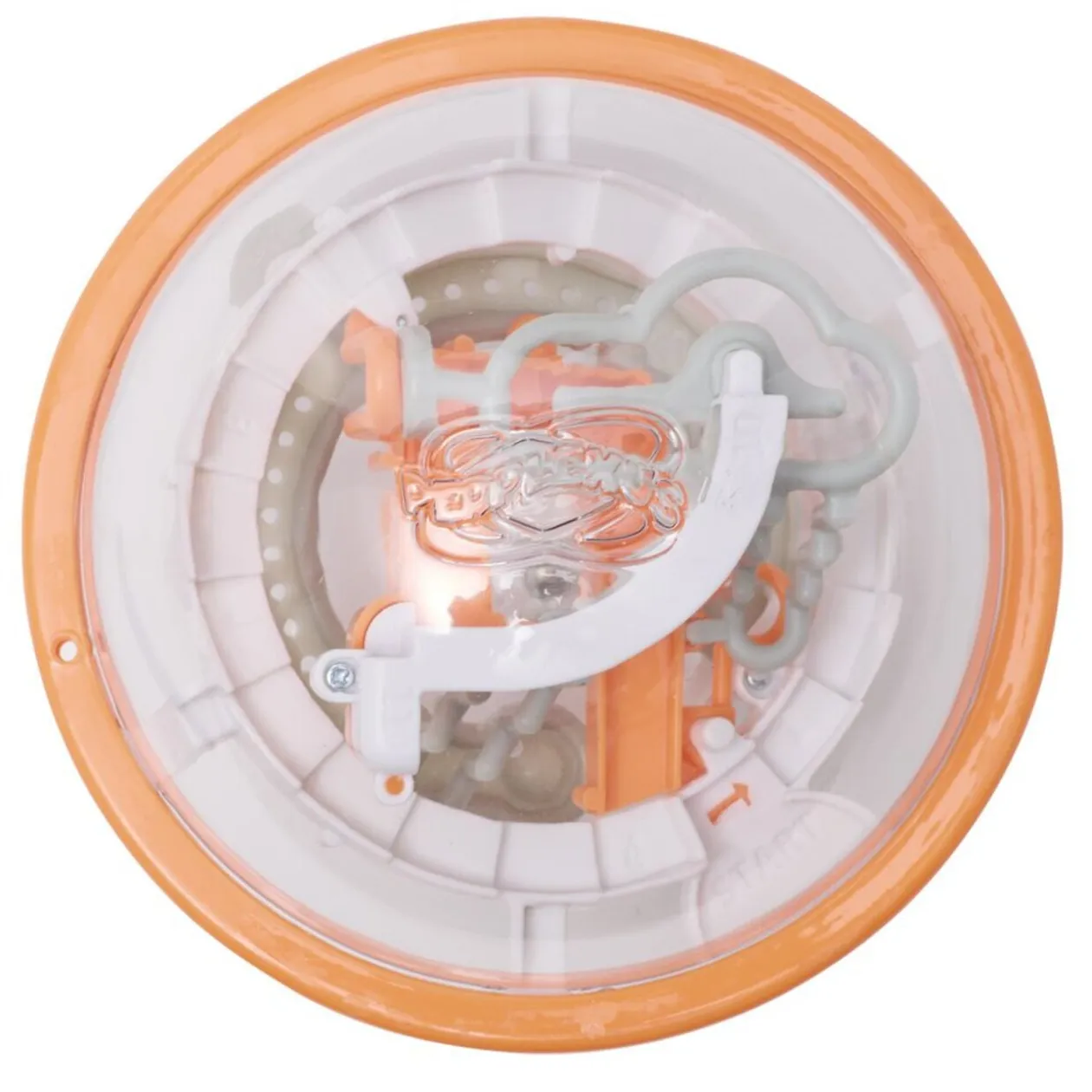 Boule Perplexus 3D 100 défis plastique jaune 23x20cm