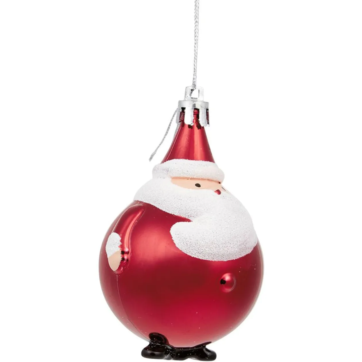 Boule Père Noël rouge à suspendre