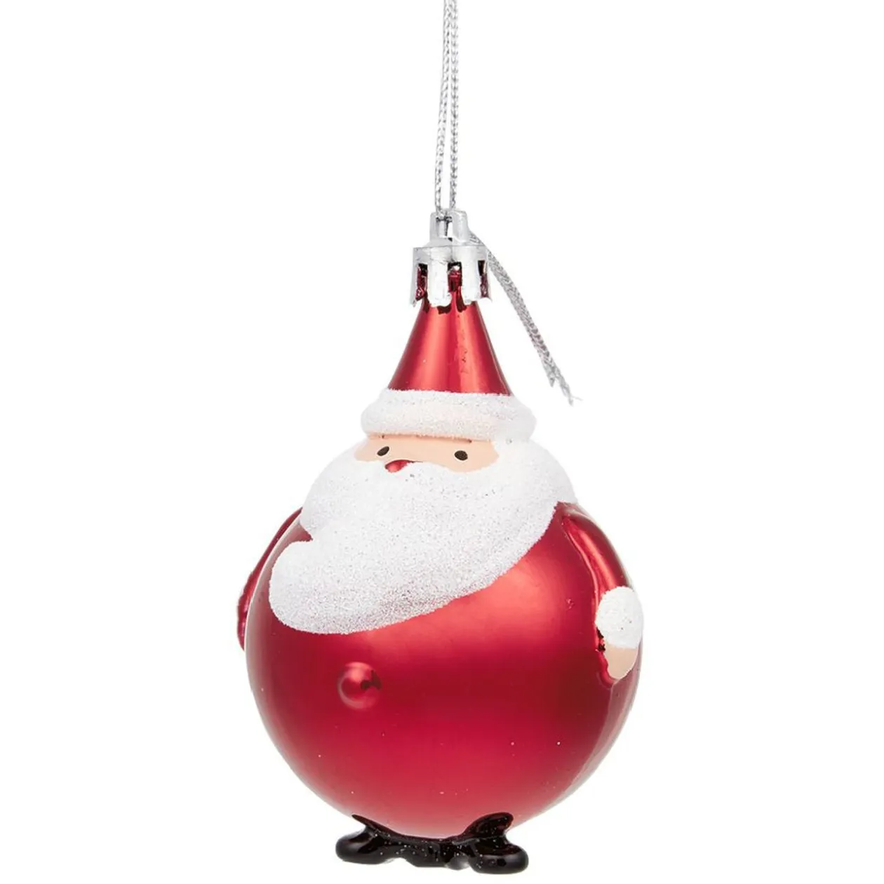 Boule Père Noël rouge à suspendre