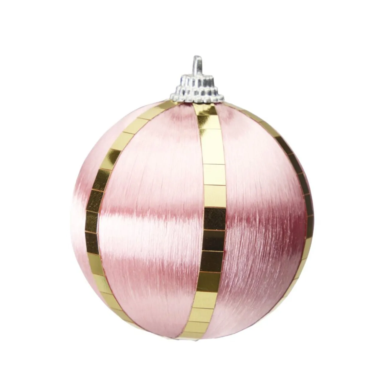 Boules de Noël fil métallisé x6 à suspendre