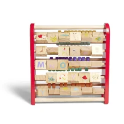 Boulier enfant en bois 26x9,5xH25cm