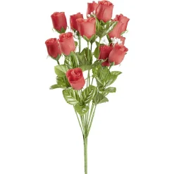 Bouquet de Roses et Gypsophil rouge en polyéthylène < Gifi Outlet
