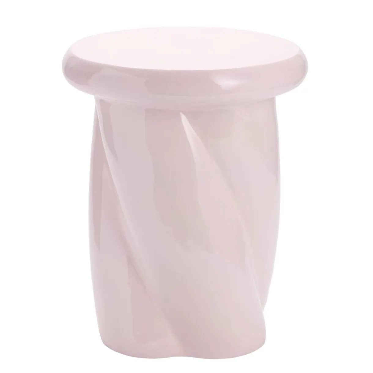 Bout de canapé Creamy plastique blanc Ø33xH40cm < Gifi Best