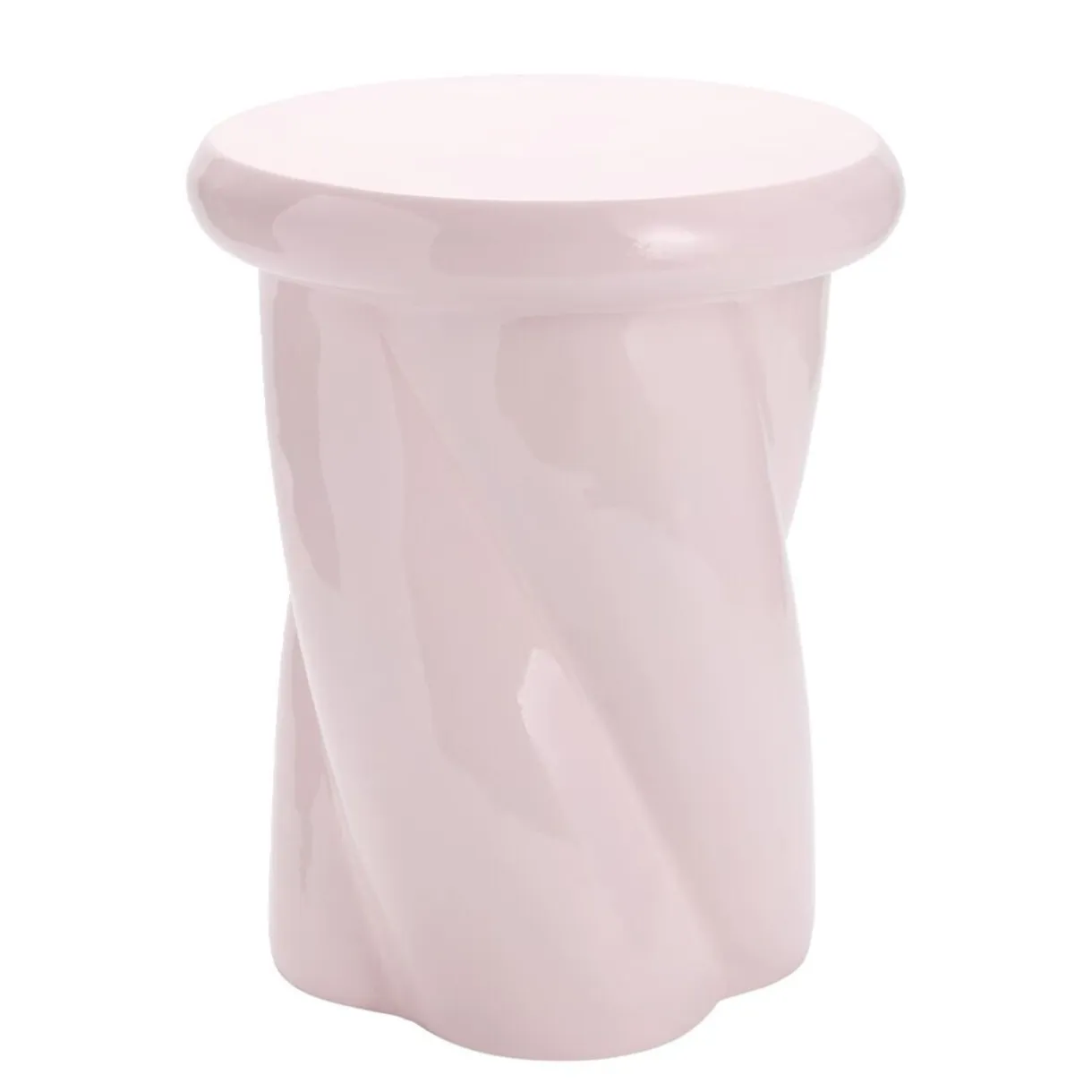 Bout de canapé Creamy plastique blanc Ø33xH40cm < Gifi Best