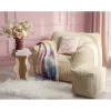 Bout de canapé Wave bois rose Ø35xH47cm < Gifi Online