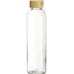 Bouteille en verre avec bouchon en bambou 750 ml < Gifi Online