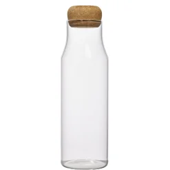 Bouteille en verre avec bouchon liège 1L < Gifi New