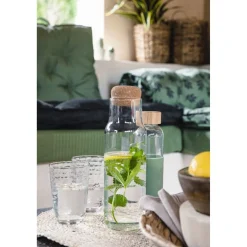 Bouteille en verre avec bouchon liège 1L < Gifi New