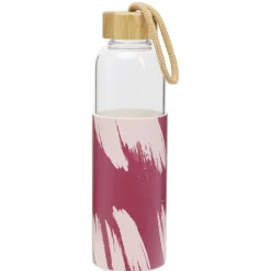 Bouteille en verre avec étui silicone antidérapant 550ml Ø6,6xH24cm < Gifi Outlet