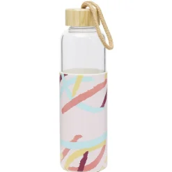 Bouteille en verre avec étui silicone antidérapant 550ml Ø6,6xH24cm < Gifi Outlet