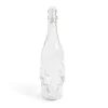 Bouteille Halloween 1L en verre forme tête de mort noire < Gifi Sale