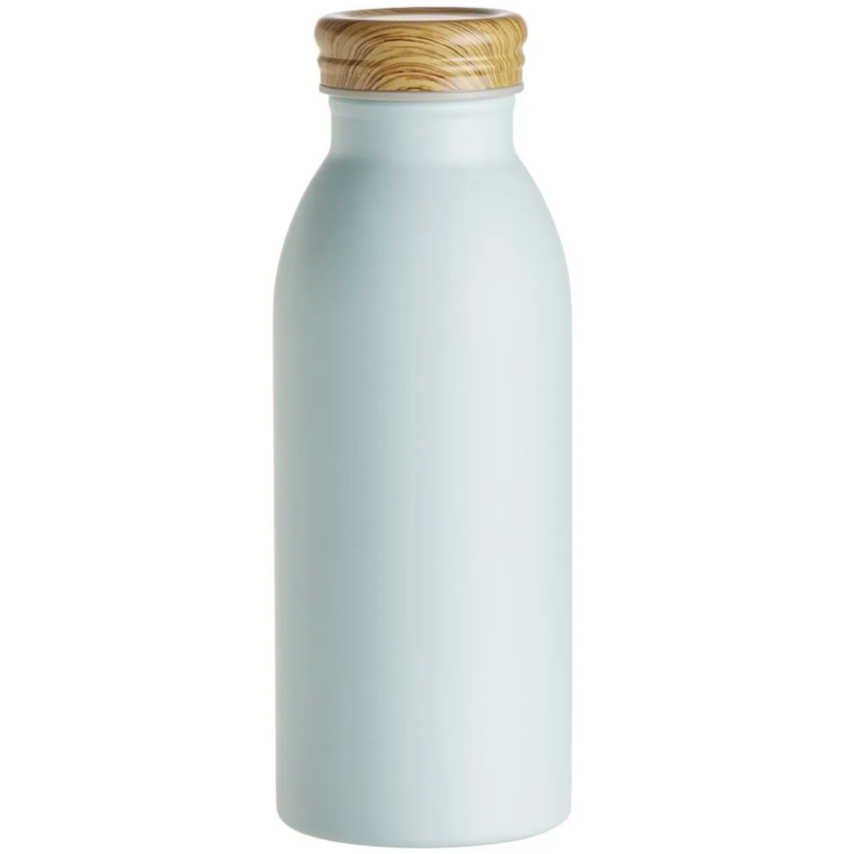 Bouteille isotherme acier avec bouchon en bois 400ml Ø6,7xH18cm < Gifi Online